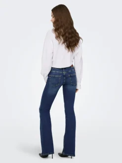 ONLBLUSH Lav midje Flared Fit Jeans