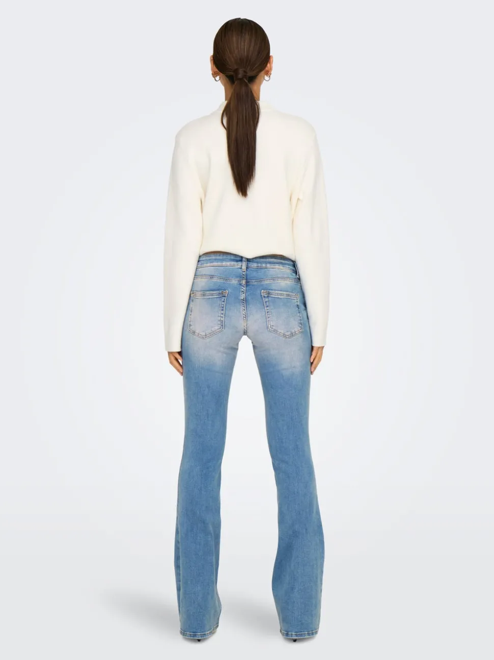 ONLBLUSH Lav midje Flared Fit Jeans
