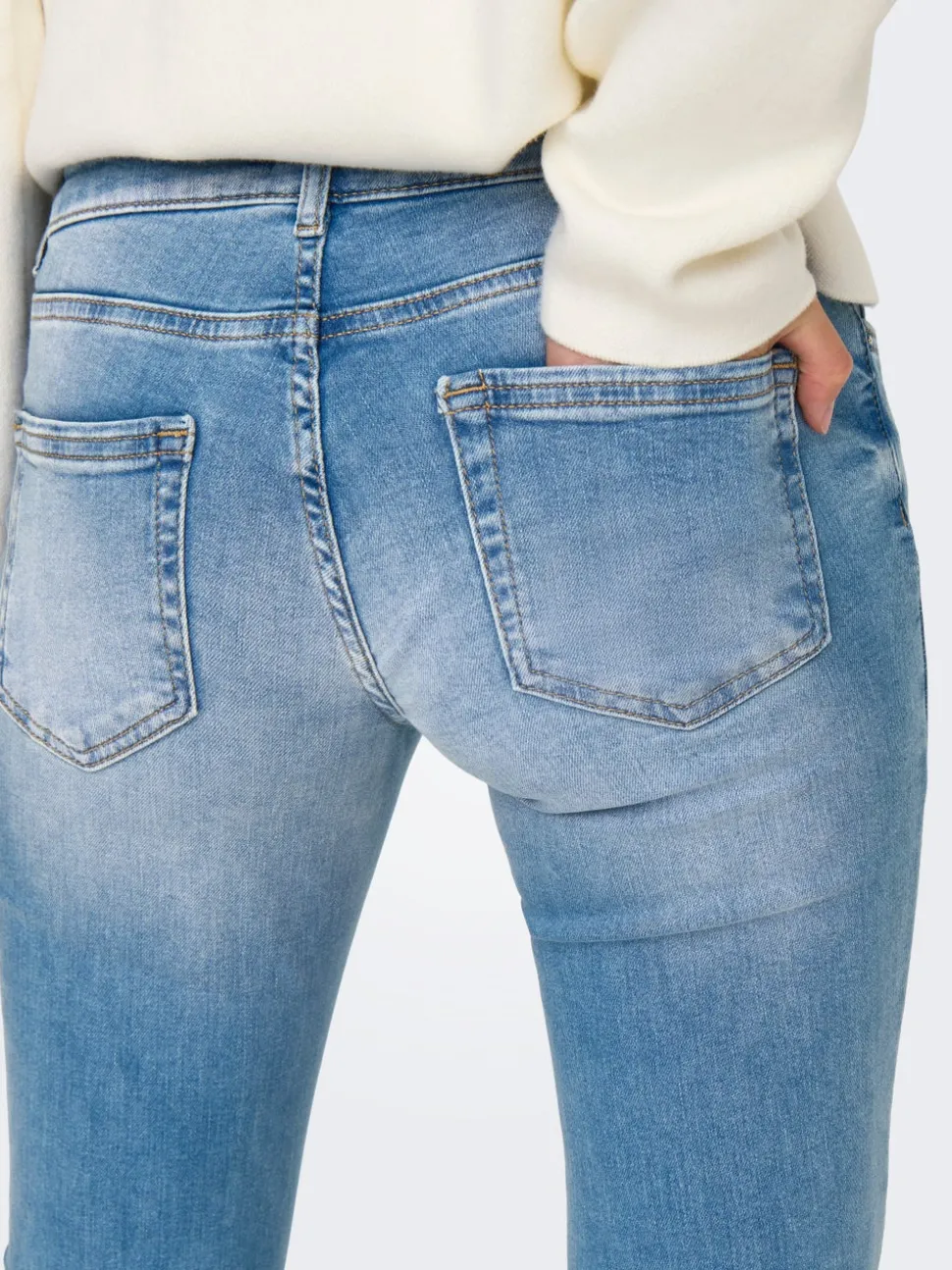 ONLBLUSH Lav midje Flared Fit Jeans