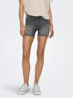 ONLBLUSH Middels høy midje Regular Fit Denimshorts