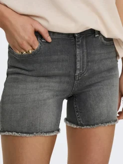 ONLBLUSH Middels høy midje Regular Fit Denimshorts