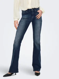 ONLBLUSH Middels høy midje Flared Fit Jeans