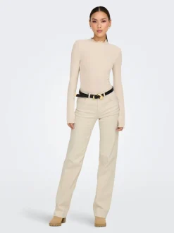 ONLBLUSH Middels høy midje Straight Fit Jeans