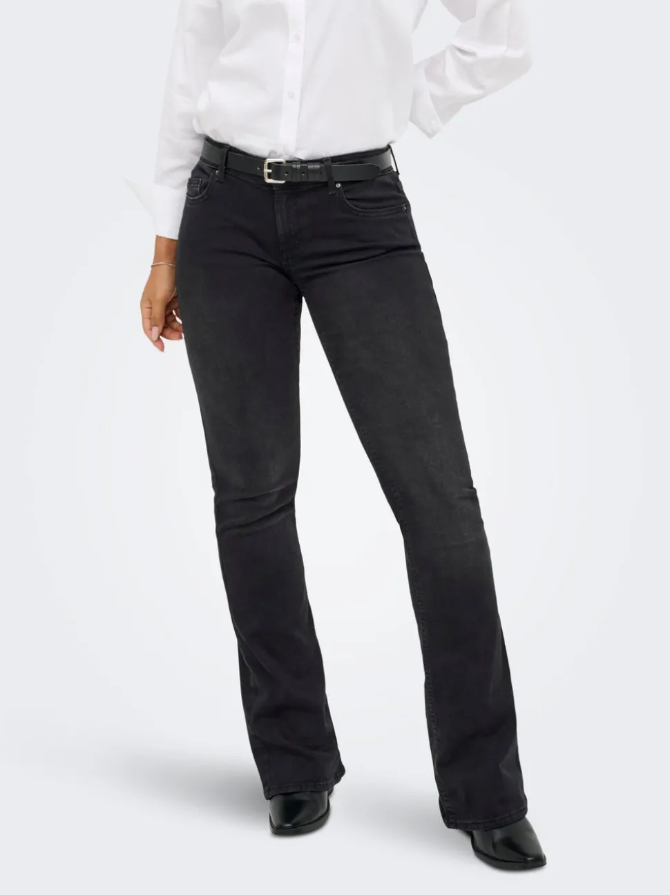 ONLBLUSH Middels høy midje Flared Fit Jeans