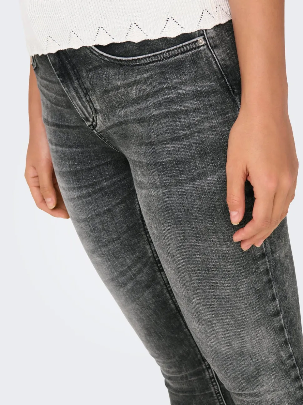 ONLBLUSH Middels høy midje Skinny Fit Ankellengde Jeans
