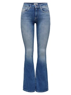 ONLBLUSH Middels høy midje Flared Fit Jeans