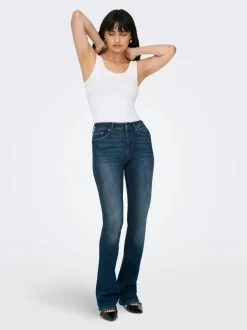 ONLBLUSH Middels høy midje Flared Fit Jeans