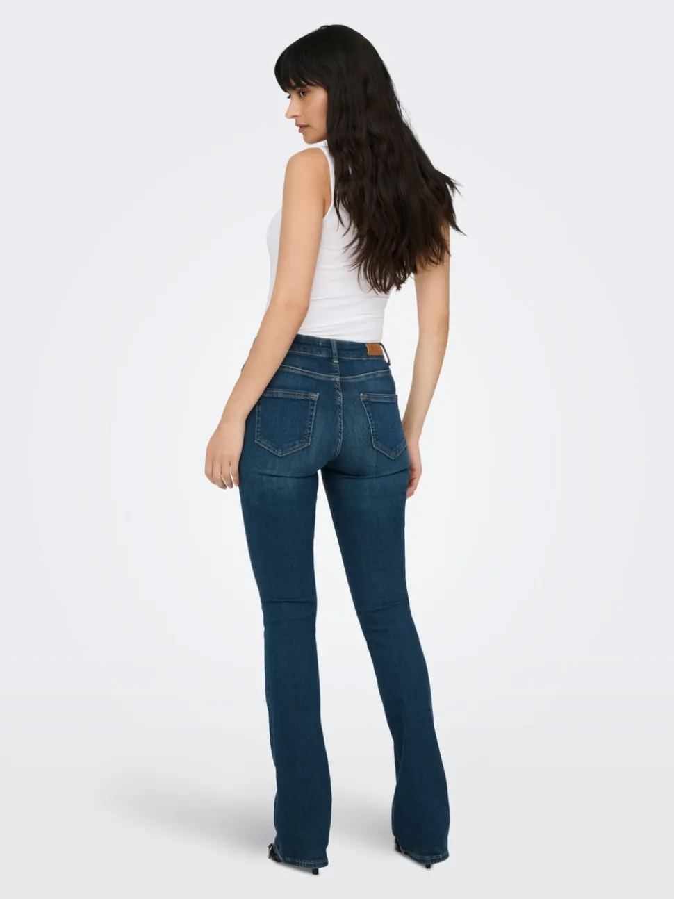 ONLBLUSH Middels høy midje Flared Fit Jeans