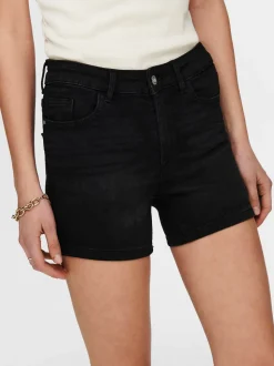 ONLBLUSH Middels høy midje Regular Fit Denimshorts