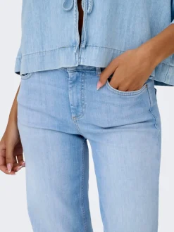 ONLBLUSH Middels høy midje Straight Fit Jeans