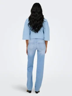 ONLBLUSH Middels høy midje Straight Fit Jeans