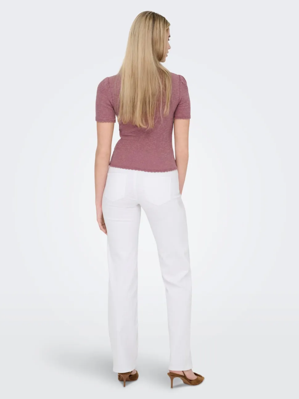 ONLBLUSH Middels høy midje Straight Fit Jeans