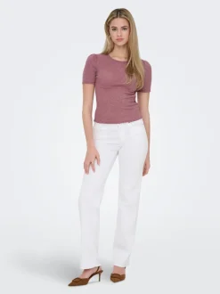 ONLBLUSH Middels høy midje Straight Fit Jeans