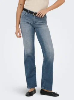 ONLBLUSH Middels høy midje Straight Fit Jeans