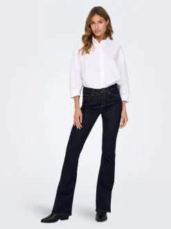 ONLBLUSH Middels høy midje Flared Fit Jeans