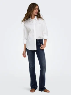 ONLBLUSH Middels høy midje Flared Fit Jeans