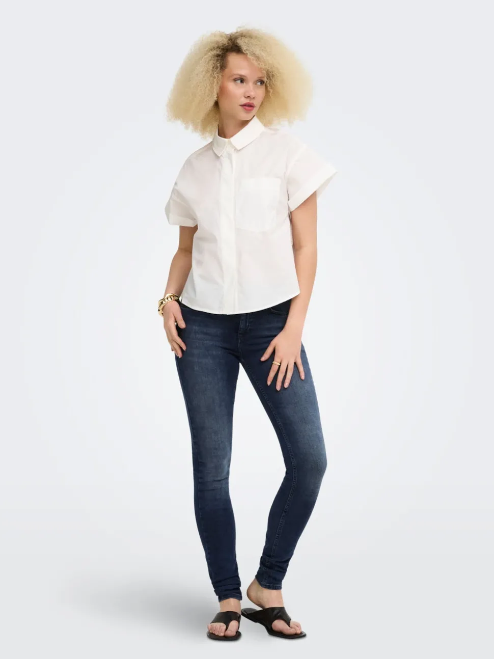 ONLBLUSH Middels høy midje Skinny Fit Jeans