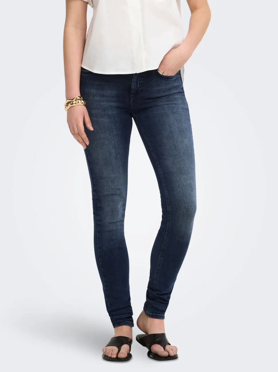 ONLBLUSH Middels høy midje Skinny Fit Jeans