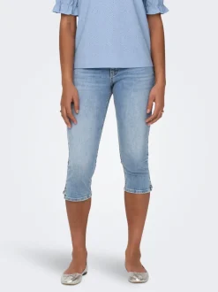 ONLBLUSH Middels høy midje Skinny Fit capri Denimshorts