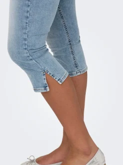 ONLBLUSH Middels høy midje Skinny Fit capri Denimshorts