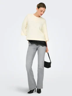 ONLBLUSH Middels høy midje Flared Fit Jeans