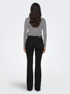 ONLBLUSH Middels høy midje Flared Fit Jeans