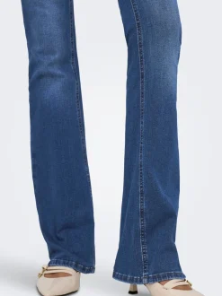ONLBLUSH Middels høy midje Flared Fit Jeans
