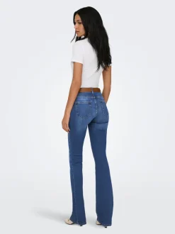 ONLBLUSH Middels høy midje Flared Fit Jeans