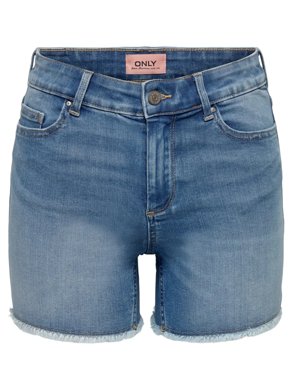 ONLBLUSH Middels høy midje Regular Fit Denimshorts