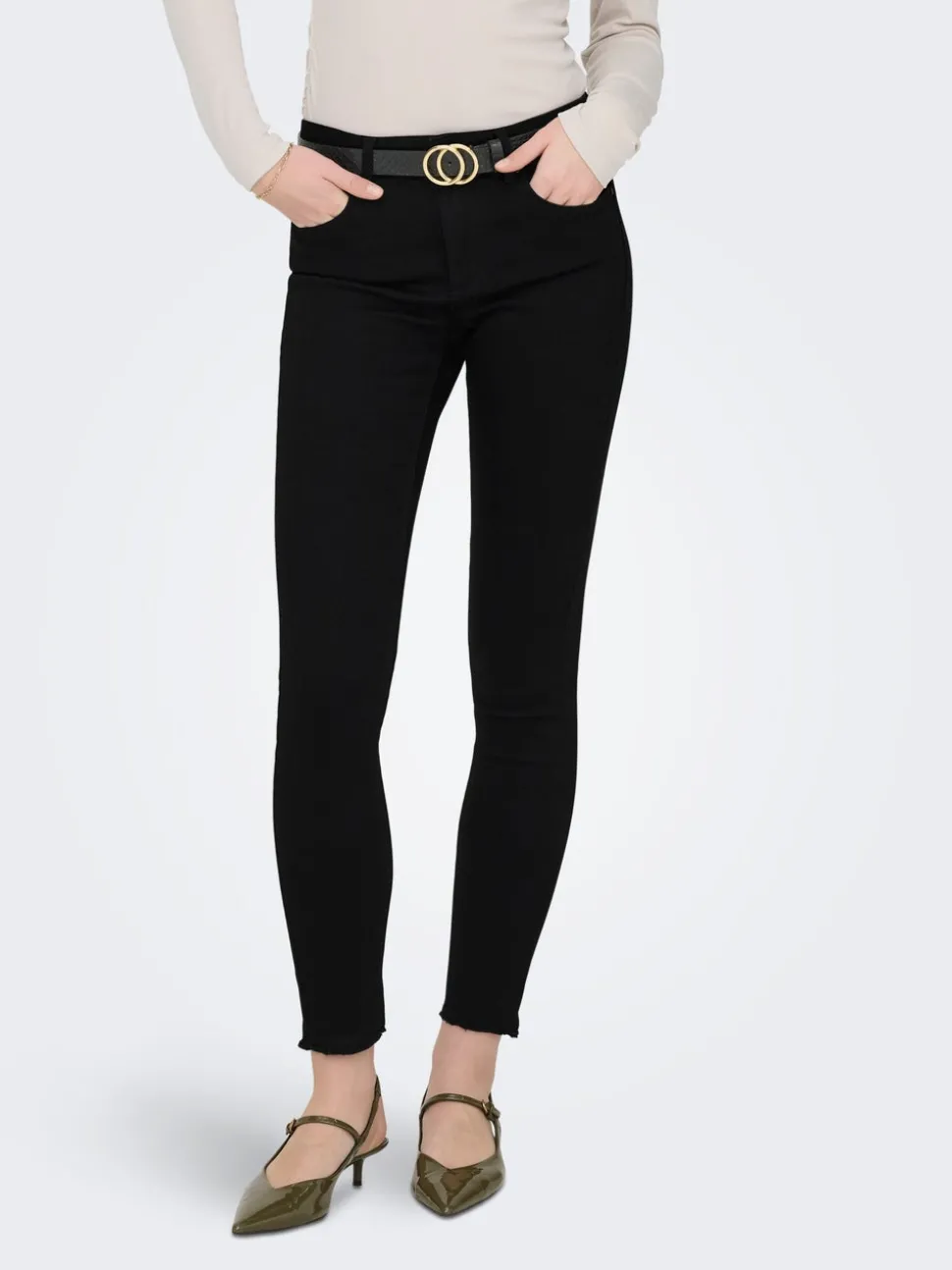 ONLBLUSH Middels høy midje Skinny Fit Ankellengde Jeans