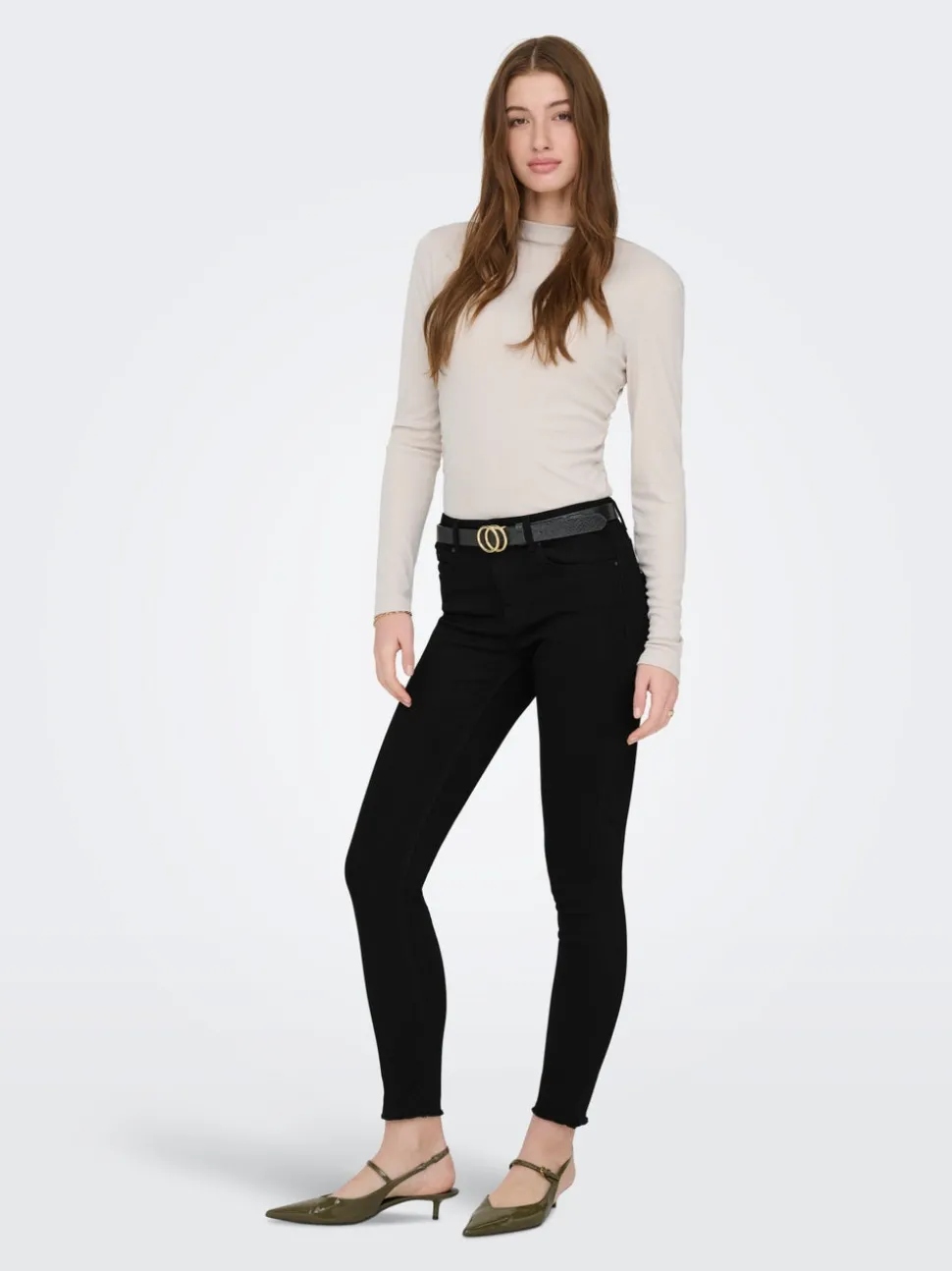 ONLBLUSH Middels høy midje Skinny Fit Ankellengde Jeans