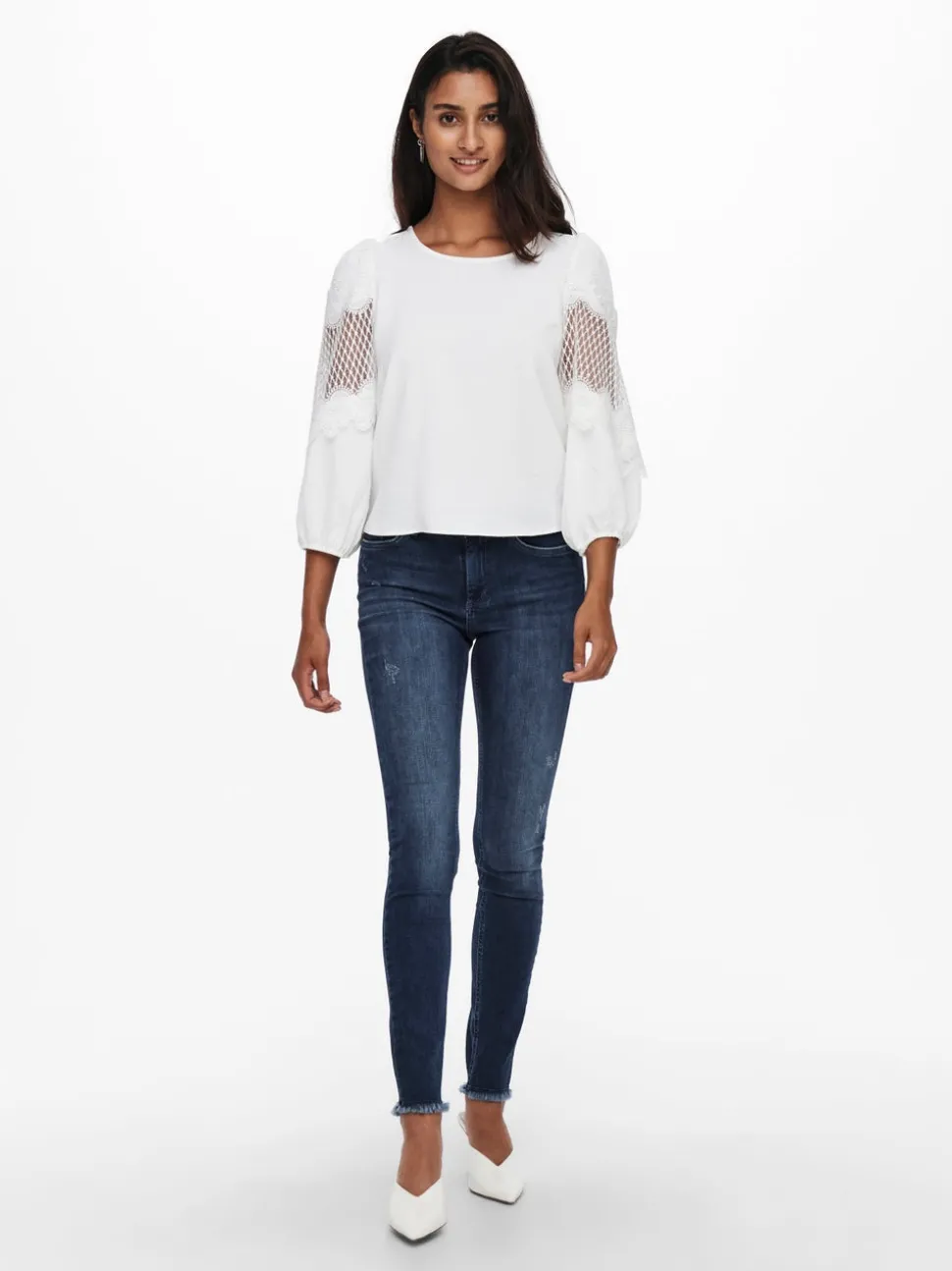 ONLBLUSH Middels høy midje Skinny Fit Ankellengde Jeans
