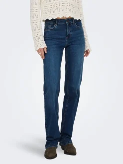 ONLBLUSH Middels høy midje Straight Fit Jeans