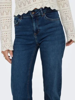 ONLBLUSH Middels høy midje Straight Fit Jeans