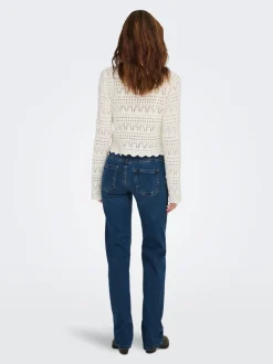ONLBLUSH Middels høy midje Straight Fit Jeans
