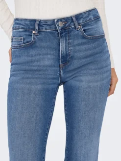 ONLBLUSH Middels høy midje Retro Flared Fit Jeans