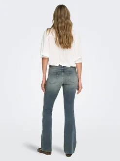 ONLBLUSH Middels høy midje Flared Fit Jeans