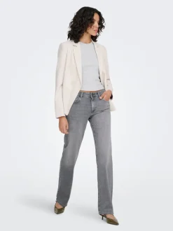 ONLBLUSH Middels høy midje Straight Fit Jeans