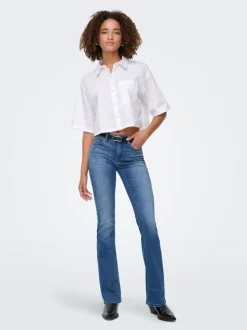 ONLBLUSH Middels høy midje Flared Fit Jeans