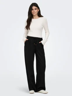 ONLBRUXELLES Straight Fit Lin Bukser