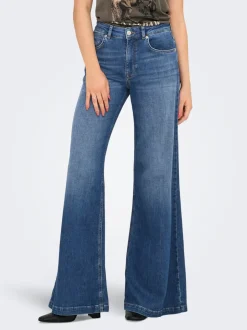 ONLCALIFORNIA Middels høy midje Flared Fit Jeans