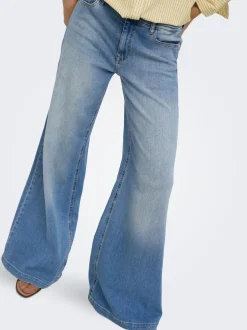 ONLCALIFORNIA Middels høy midje Wide Leg Fit Jeans