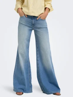 ONLCALIFORNIA Middels høy midje Wide Leg Fit Jeans