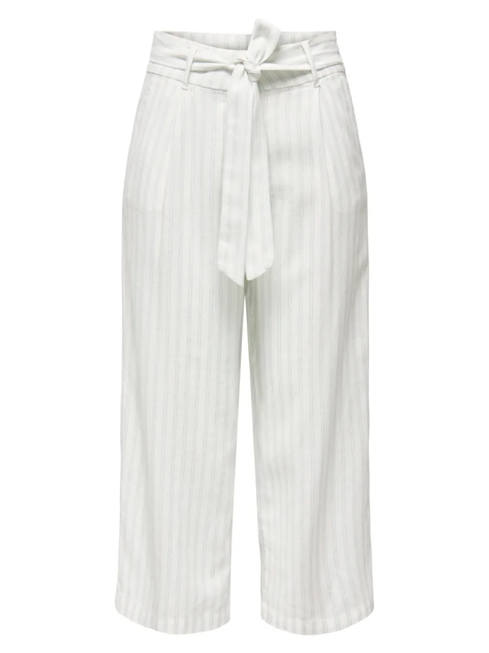 ONLCARO Cropped Fit Lin Bukser med vide ben
