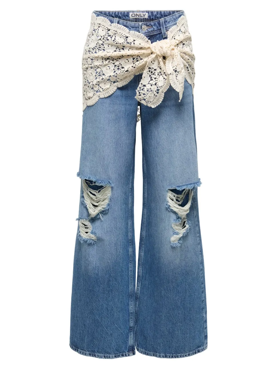 ONLCARRIE Middels høy midje Wide Leg Fit Jeans
