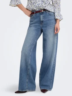 ONLCHARLOT Middels høy midje Wide Leg Fit Jeans