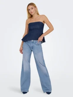 ONLCHRIS Lav midje Wide Leg Fit Jeans