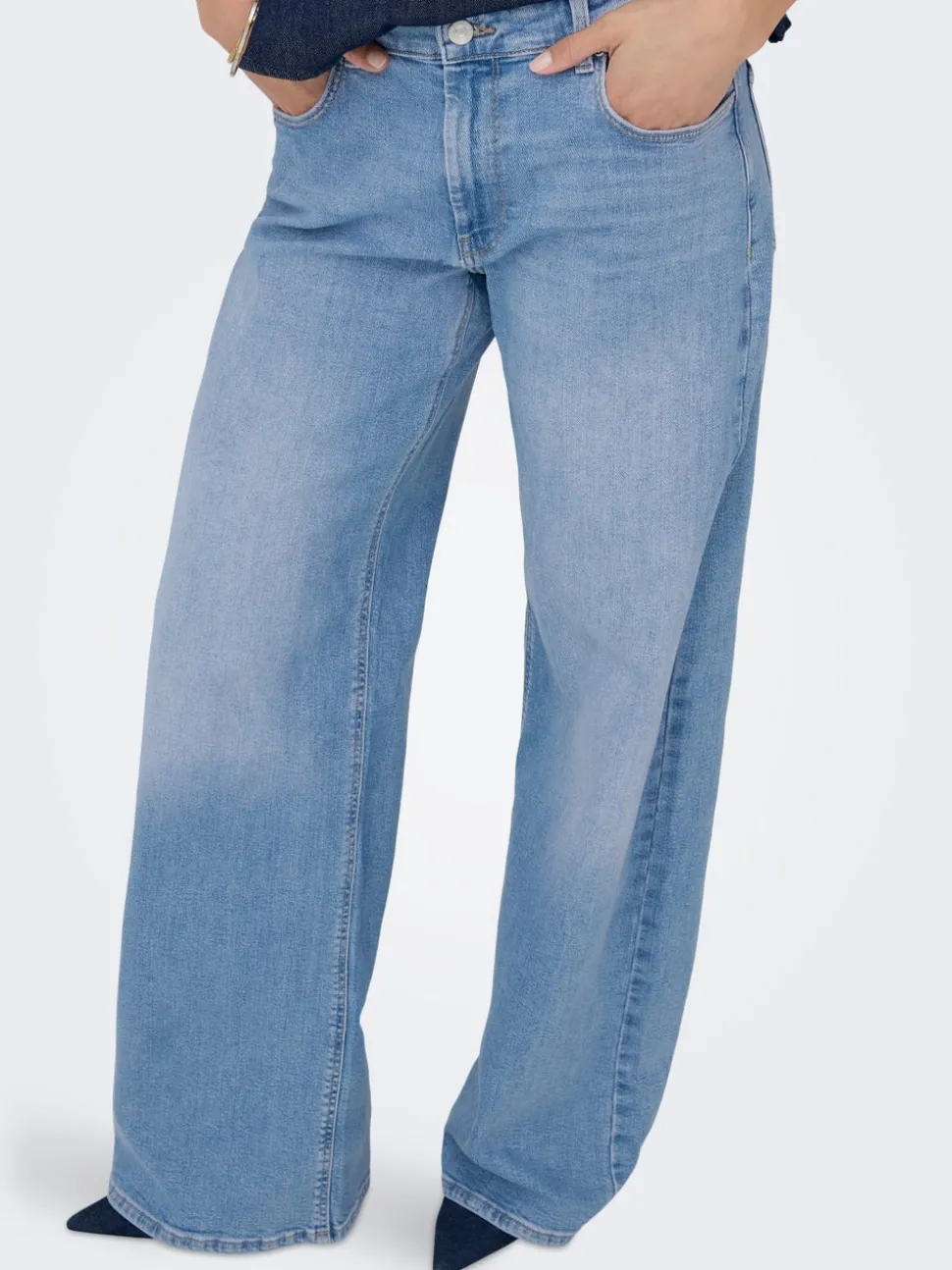 ONLCHRIS Lav midje Wide Leg Fit Jeans