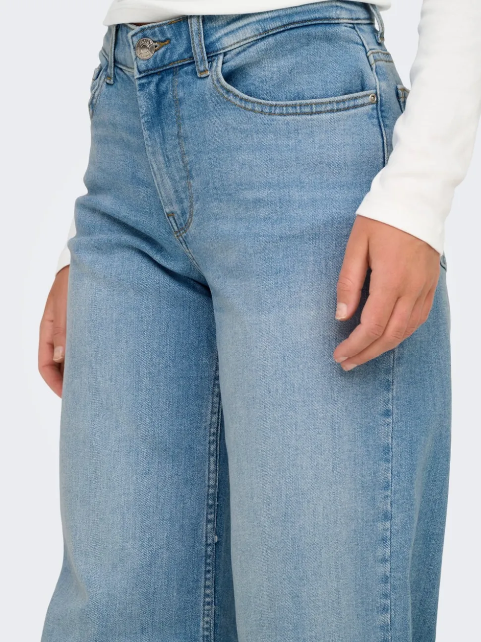 ONLCHRIS Middels høy midje Wide Leg Fit Jeans