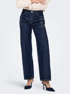 ONLCOBAIN Middels høy midje Wide Leg Fit Jeans